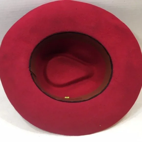 Borsalino Calidad Superior Classic RED Felt Hat Peru 